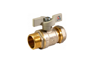 Шаровой кран для воды СТМ СТАНДАРТ 20х3/4", ц/ш, бабочка CWPM3420