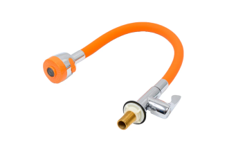 Кран для кухни MATRIX SMF-823479/OR с оранжевым силиконовым изливом