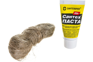 Набор Сантехкреп Сантехпаста 20 г + лен 14 г 2.2.4