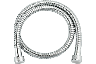 Шланг душевой Lemark двухзагибный, 0.8 м, сталь хромированная, пакет с подвесом LE8029S
