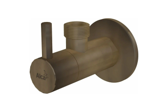 Угловой вентиль Alca Plast ARV003-ANTIC с фильтром 1/2M-1/2M, бронза