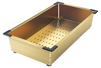 Коландер IDDIS Kitchen Line нержавеющая сталь, матовое золото, 426x231 мм KOL23MGi59