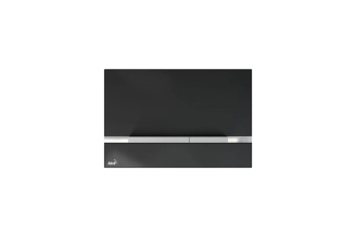 Кнопка смыва Alca Plast STRIPE-GL1204 стекло черная