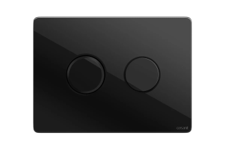 Пневматическая кнопка Cersanit ACCENTO для AQUA 50 стекло, черный P-BU-ACN-CIR-PN/Bl/Gl