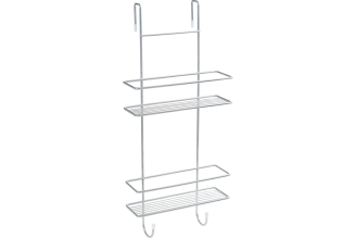 Полка для душевой кабины FIXSEN двухэтажная, хром FX-740-2