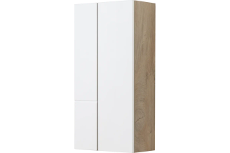 Навесной шкаф AQUATON Мишель дуб эндгрейн, белый 1A243903MIX40