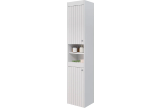 Пенал Lemark ROMANCE 35 см, белый глянец LM07R35P