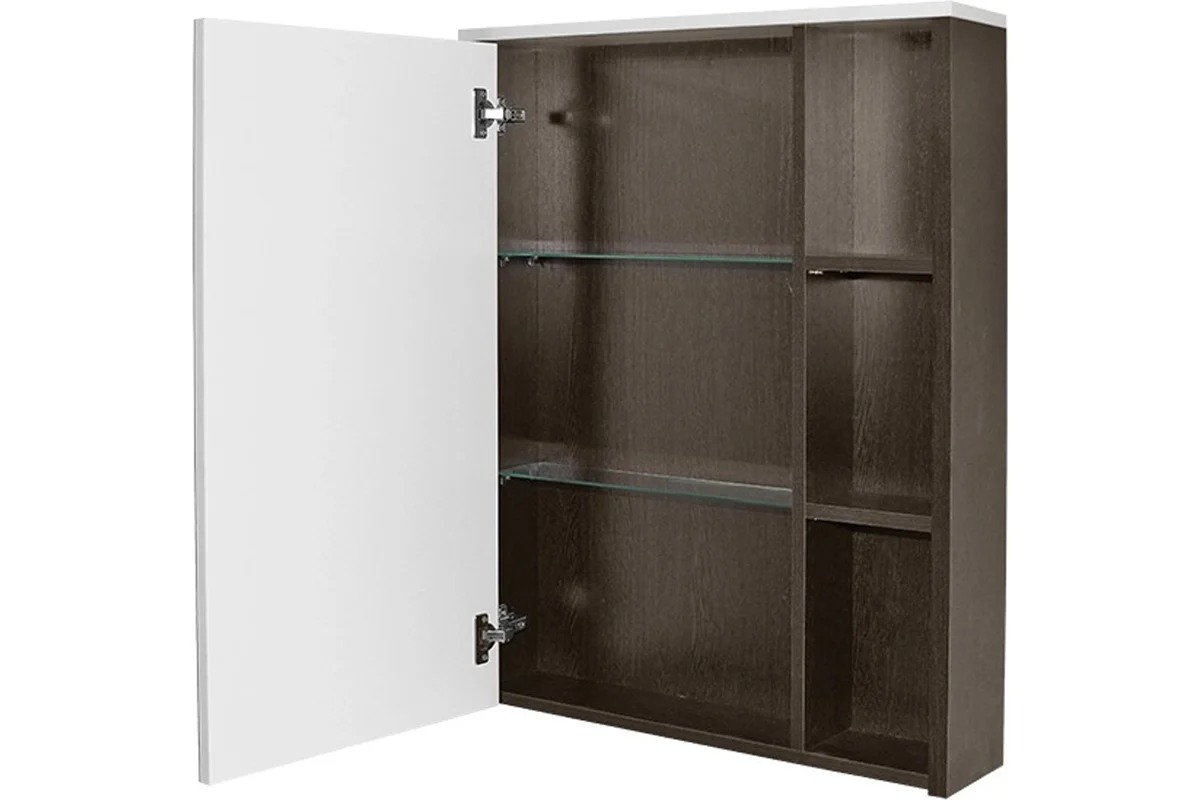 Зеркальный шкаф MIXLINE "БОСКО-55" бел./венгеПВХ 554986