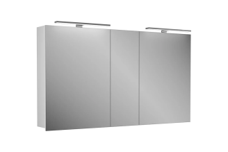 Зеркальный шкаф DIBORG Lande 125 белый матовый 77.2109