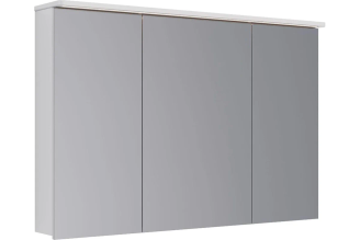 Зеркальный шкаф Lemark ZENON LM120ZS-Z 120×80 см, 3-дверный, с розеткой