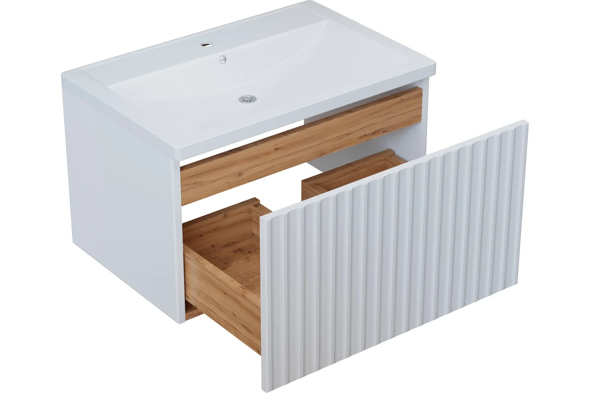 Тумба для ванной MIXLINE "ВЕКТОР-60" подвесная, под раковину Марго-60 ПВХ 554821