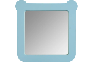 Зеркало AQUATON Каспер Мишка квадратное голубое матовое 1A283402CR0E0
