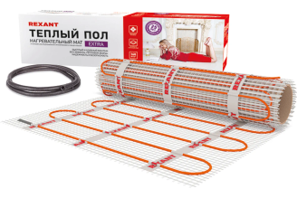 Нагревательный мат REXANT Extra 4 м² 0,5x8,0 м 640 Вт 51-0508