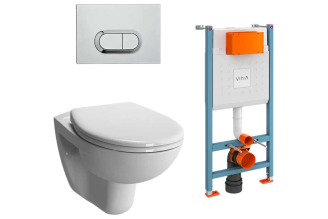 Комплект Vitra Normus L-Box с дюропластовой крышкой 9773B003-7206