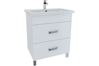 Напольная тумба с умывальником IDDIS New Custo NCU70W0i95K, белая, 70 см