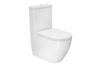 Унитаз-компакт D&K безободковый Matrix сиденье микролифт, белый 630365840 DT1397016