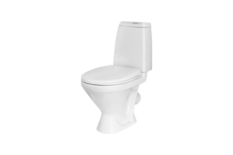 Унитаз-компакт Sanita Кама эконом белый, сидение Уклад полипропилен без микролифта WC.CC/Kama/1-P/WHT.G/S1