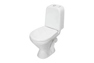 Унитаз-компакт Sanita Самарский эконом белый, сидение Уклад полипропилен, без микролифта WC.CC/Samarsky/1-P/WHT.G/S1
