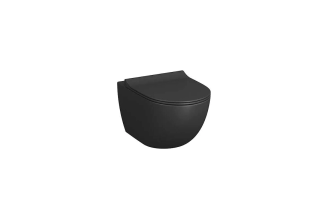 Безободковый подвесной унитаз Vitra Sento 7748B083-0101, черный