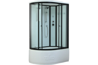 Душевая кабина Timo Standart T-6620 Black Fabric R 1200×850, T-6620BFR-T-STUN