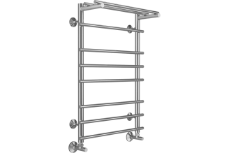 Полотенцесушитель водяной Ватра с полкой П8 500x800 Terminus 4670078529503