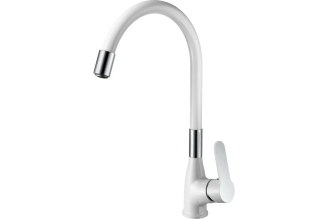 Смеситель для кухни Haiba HB73557-8, белый/хром