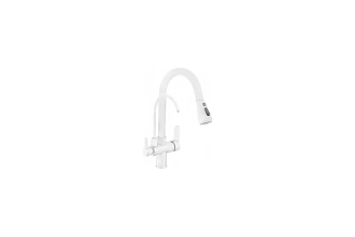 Смеситель для кухни MATRIX Filter SMF-363637/WT 40 мм, белый