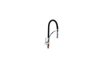 Смеситель для кухни MATRIX SMF-323197/BK 40 мм, черный силиконовый излив