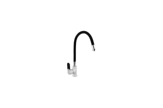 Смеситель для кухни MATRIX SMF-323317/WT-BK 40 мм, черный силиконовый излив