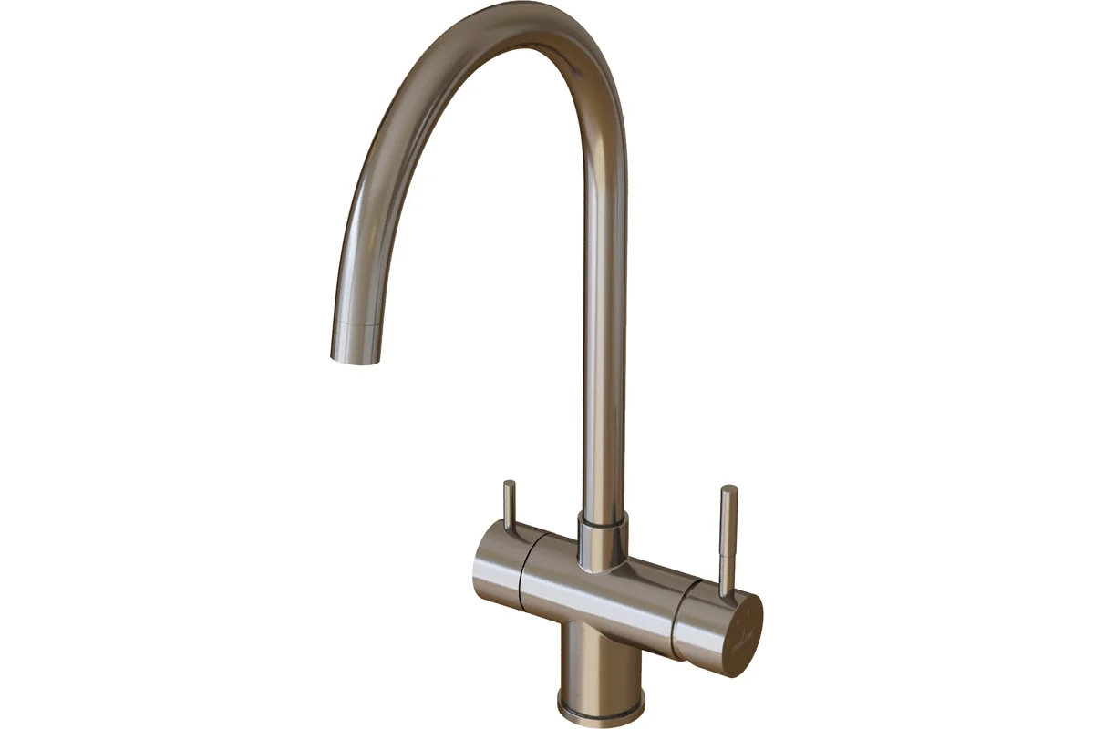 Смеситель для кухни MIXLINE 35k MLSS-0326 трубчатый излив, подключение к фильтру, сатин 553824