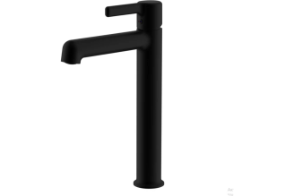 Смеситель для раковины VODA "Column Black" высокий CLM25B