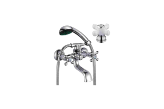 Смеситель для ванны и душа D-Lin D130806 с коротким изливом, хром
