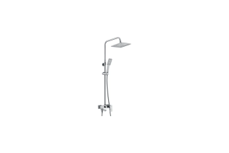 Душевой комплект со смесителем для ванны WasserKraft A17701, 80/115×55,1 см