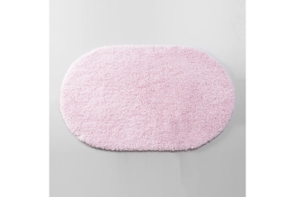 Коврик для ванной WasserKraft Dill Barely Pink BM-3947, розовый, овальный 1000×600 мм
