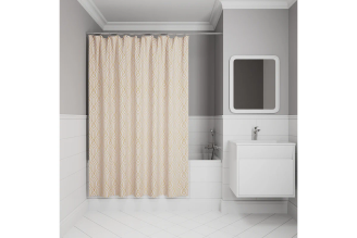 Штора для ванной IDDIS 200x180 см, полиэстер, розовый BG01P18i11