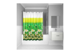 Штора для ванной комнаты IDDIS Daisy Garden 200×200 см, полиэстер SCID050P