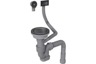 Сифон для одночашевой кухонной мойки Reflexion home с выпуском Reflexion Arno полированная сталь RX3001SS