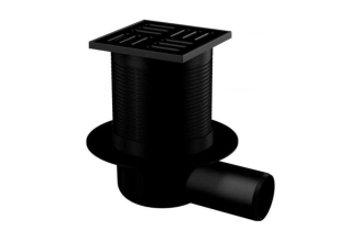 Сливной трап Alcadrain APV31BLACK 105х105/50, черный матовый