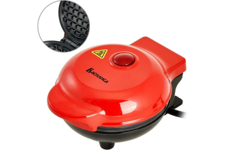 Вафельница ВАСИЛИСА ВЕНСКАЯ ВА-5402: красный, 500Вт, антипригар. покрытие Ø 12см (20) Василиса Р1-00028156