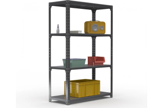 Стеллаж ООО Металекс Kit Comfort 1800х1100х500 4-е полки (Серый) / 202868