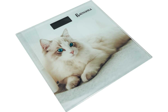 Напольные электронные весы ВАСИЛИСА ВА-4015 Пушистая кошка, 180 кг, 30х30 см Р1-00009196