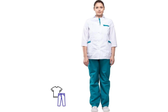 Женский медицинский костюм ООО Комус м01-кбр р.44-46, рост 158-164 93573