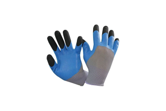 Нейлоновые перчатки АртСтефа 506-010, с нитриловым покрытием, черные пальцы, хозяйственные, УТ-00139944