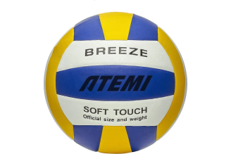 Волейбольный мяч ATEMI 00-00009843 BREEZE N, размер 5, синий-желтый-белый