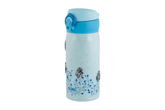 Термокружка THERMOS FLOWER JNL-350-SW 0,35 л голубая, кристаллы SWAROVSKI, 311679