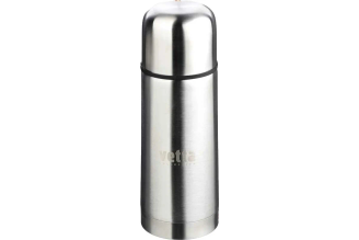 Термос для напитков VETTA Буллет 0.35л, серебристый, нержавеющая сталь 841-784