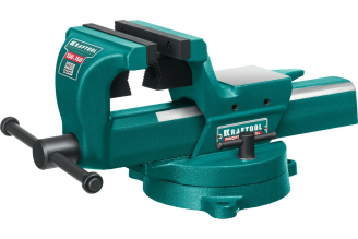 Кованые стальные тиски с регулировкой компенсации люфта KRAFTOOL Forge-130/150 32700-150