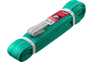 Текстильный петлевой строп ЗУБР СТП-2/2, зеленый, г/п 2 т, длина 2 м 43552-2-2