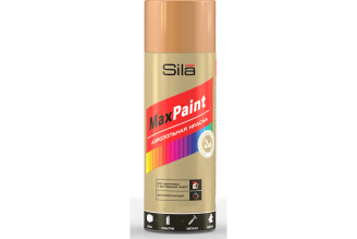 Аэрозольная эмаль Sila Home Max Paint латунь металлик, 520 мл, SILP003