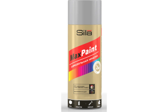 Аэрозольная грунт-эмаль Sila Home Max Paint SILP010 серая, 520 мл